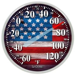 La Crosse Round Thermometer 13.25" -Home Food Life Store 104 1534e headon