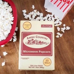 Amish Country Ladyfinger Butter Microwave Popcorn - Individual Bags