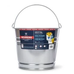 Behrens 10 Qt. Galvanized Steel Pail