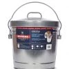Behrens 6 Gallon Galvanized Steel Locking Lid Trash Can with Lid -Home Food Life Store 11140012