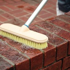 Mr. Longarm Very Stiff Beige Flow-Thru Cleaning Brush -Home Food Life Store 12580055 2