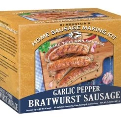 Hi Mountain Seasonings Garlic Pepper Bratwurst Sausage Kit