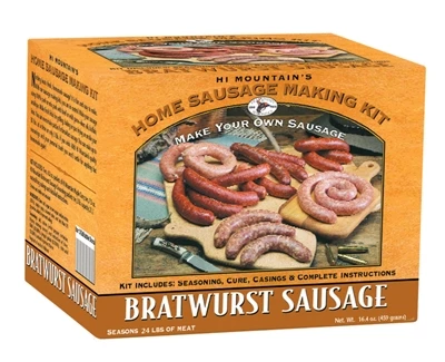 Hi Mountain Bratwurst Sausage Kit 3 Hi Mountain Bratwurst Sausage Kit
