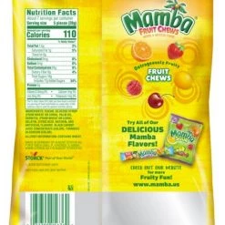 Mamba Fruit Chews Candy, 7.05 oz 6 Mamba Fruit Chews Candy, 7.05 oz -Home Food Life Store 19880031 1