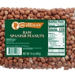 Eillien's Candies Raw Spanish Peanuts - 14 oz