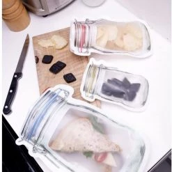 Kikkerland Zipper Bags, Large – 2 Pack -Home Food Life Store 250388 3