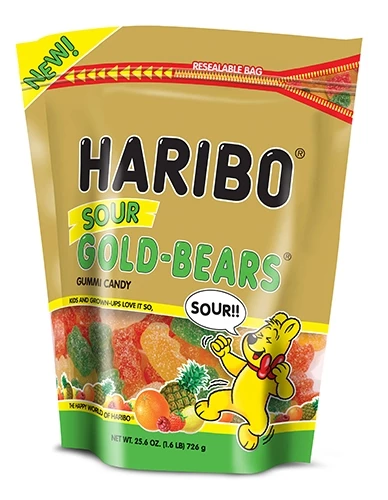 Haribo Confectionery Sour Gold-Bears – 25.6 oz 3 Haribo Confectionery Sour Gold-Bears – 25.6 oz