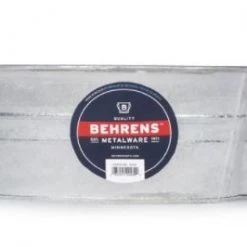 Behrens 3 Gallon Hot Dipped Steel Mini Round Low Flat Tub