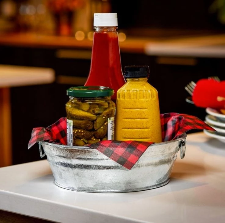 Behrens 3 Gallon Hot Dipped Steel Mini Round Low Flat Tub 4 Behrens 3 Gallon Hot Dipped Steel Mini Round Low Flat Tub - Image 2