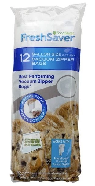 FoodSaver® Vacuum Zipper Gallon Bags, 12 Count 3 FoodSaver® Vacuum Zipper Gallon Bags, 12 Count