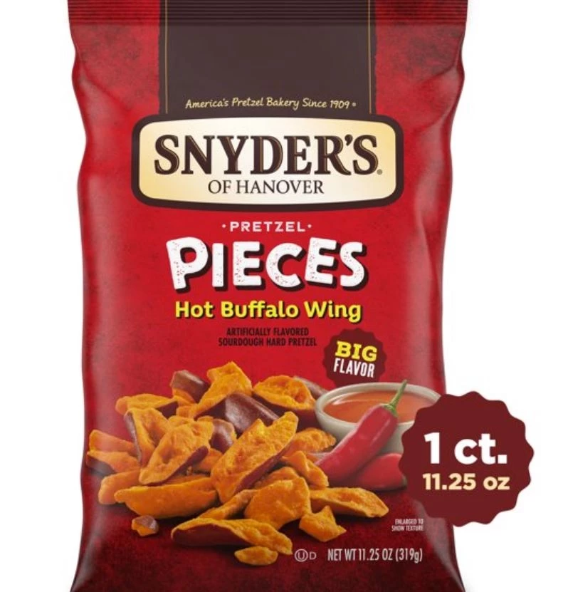 Snyder's Hot Buffalo Wing Pretzel Pieces, 11.25 oz. 3 Snyder's Hot Buffalo Wing Pretzel Pieces, 11.25 oz.