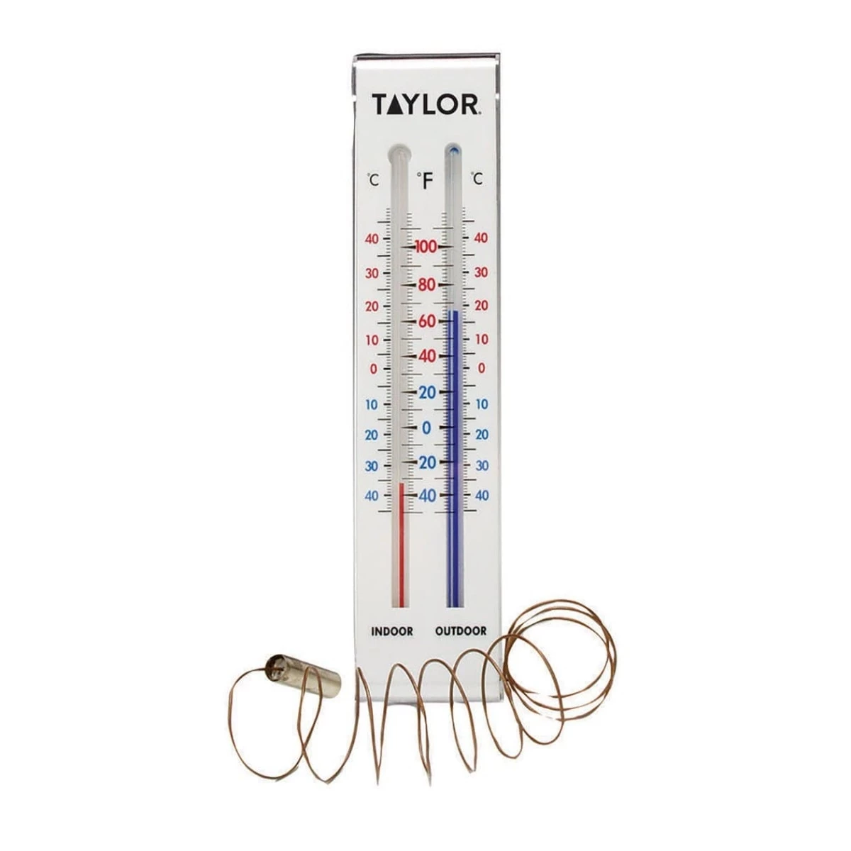 Indoor and Outdoor Thermometer - 9.75in x 1.25in 3 Indoor and Outdoor Thermometer - 9.75in x 1.25in