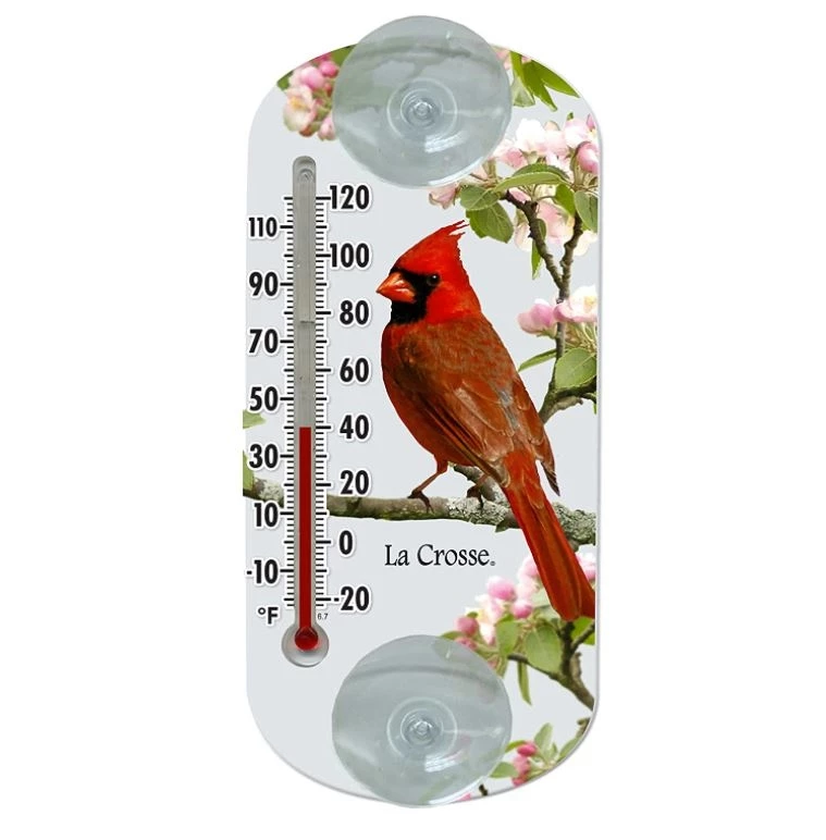 La Crosse Traditional Thermometer with Cardinal Design 8" 3 La Crosse Traditional Thermometer with Cardinal Design 8"