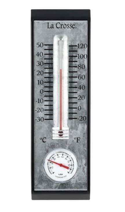 La Crosse Bi-Metal Thermometer with Hygrometer 10" 3 La Crosse Bi-Metal Thermometer with Hygrometer 10"