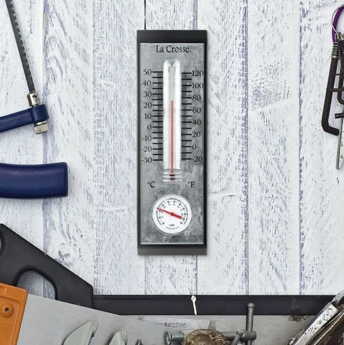 La Crosse Bi-Metal Thermometer with Hygrometer 10" 4 La Crosse Bi-Metal Thermometer with Hygrometer 10" - Image 2