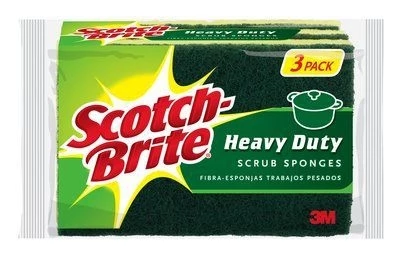 3M Scotch-Brite® Heavy Duty Scrub Sponge - 3 Pack 3 3M Scotch-Brite® Heavy Duty Scrub Sponge - 3 Pack