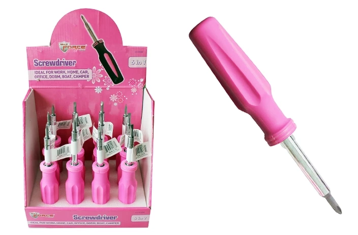 Diamond Visions 6 In 1 Pink Screwdriver 4 Diamond Visions 6 In 1 Pink Screwdriver - Image 2