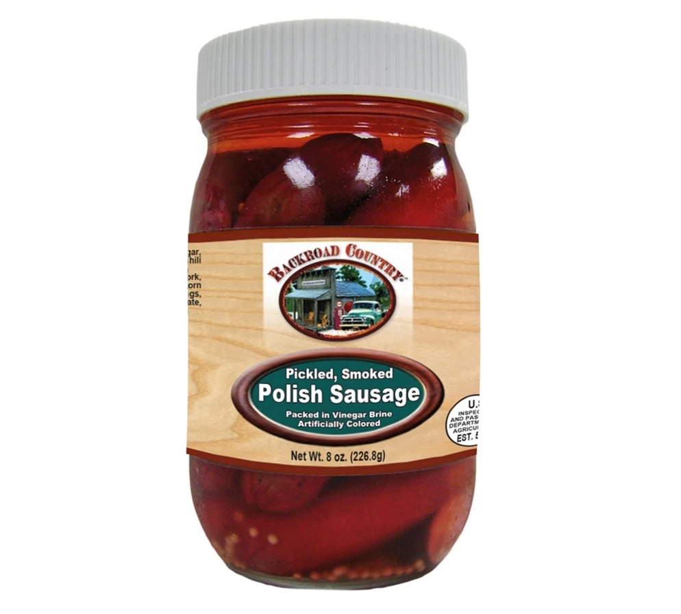 Backroad Country Pickled Smoked Polish Sausage, 8 oz 3 Backroad Country Pickled Smoked Polish Sausage, 8 oz