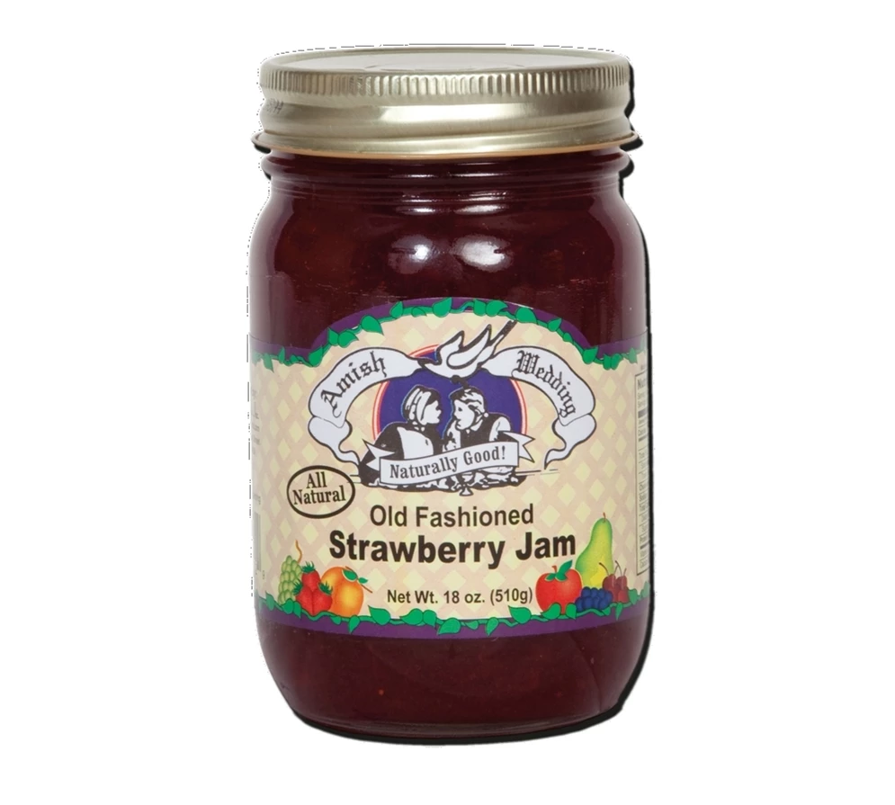 Amish Wedding Foods Strawberry Jam, 18 oz. 3 Amish Wedding Foods Strawberry Jam, 18 oz.