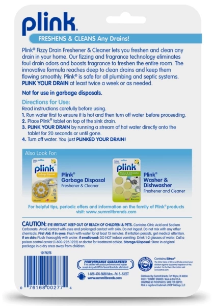 Plink Fizzy Drain Freshener & Cleaner 4 Plink Fizzy Drain Freshener & Cleaner - Image 2