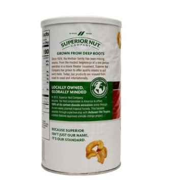 SUPERIOR NUT COMPANY Roasted & Salted Cashew Hvs & Pcs, 24oz can 4 SUPERIOR NUT COMPANY Roasted & Salted Cashew Hvs & Pcs, 24oz can - Image 2