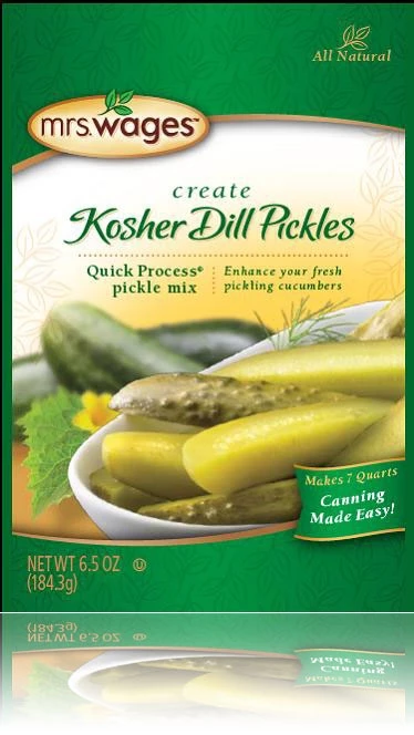 Mrs. Wages Quick Process Kosher Dill Pickle Mix 3 Mrs. Wages Quick Process Kosher Dill Pickle Mix