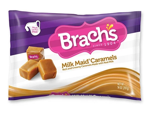Brach's Laydown Bag Milk Maid Caramels – 14 oz 3 Brach's Laydown Bag Milk Maid Caramels – 14 oz