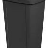Sterilite 13 Gallon / 49 Liter Touch Can - Black 2 Sterilite 13 Gallon / 49 Liter Touch Can - Black -Home Food Life Store 47780159