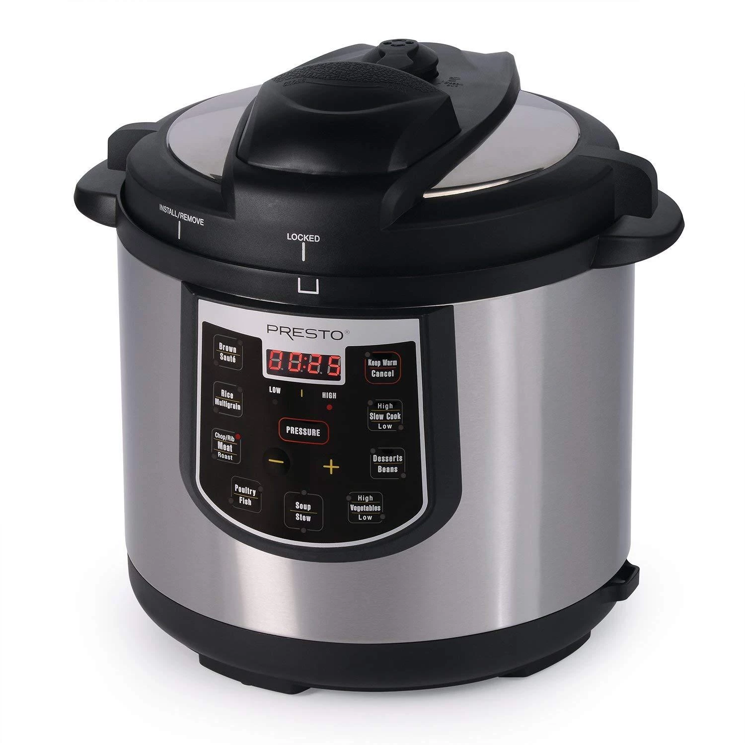 Presto 6-Quart Electric Pressure Cooker Plus 3 Presto 6-Quart Electric Pressure Cooker Plus