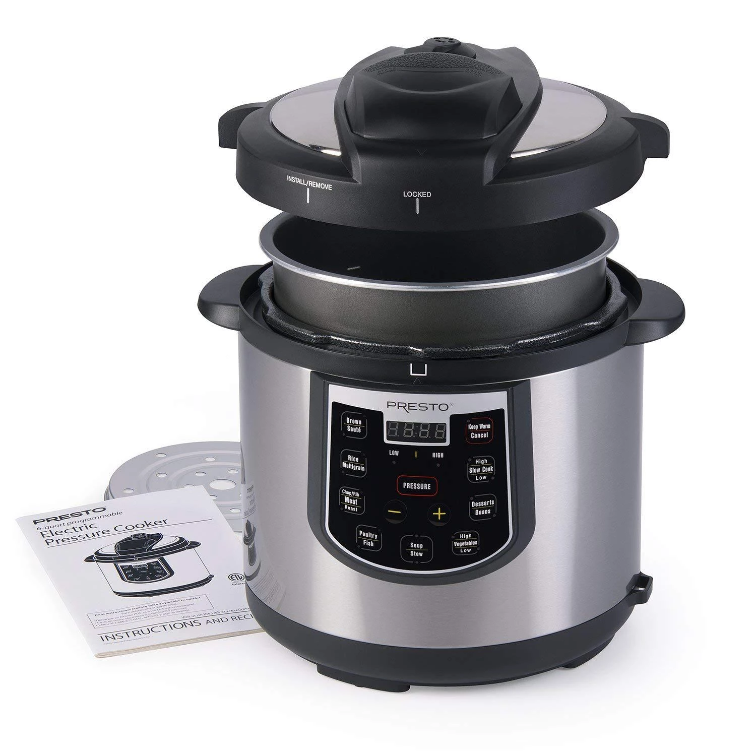 Presto 6-Quart Electric Pressure Cooker Plus 4 Presto 6-Quart Electric Pressure Cooker Plus - Image 2
