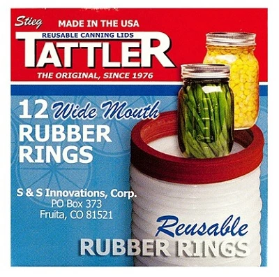 Tattler Reusable Rubber Rings, 12 Ct. Wide Mouth 3 Tattler Reusable Rubber Rings, 12 Ct. Wide Mouth