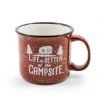 Camco Life is Better at the Campsite Mug - Red Enamel Style 2 Camco Life is Better at the Campsite Mug - Red Enamel Style -Home Food Life Store 53235