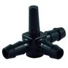 CDL Roth Sugar 5/16" Black Regular Tee with Pin -Home Food Life Store 53550006 5 16 tubing tee with pin 1