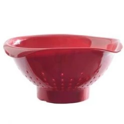 Norpro Large 3.5 Quart Colander - Red -Home Food Life Store 5400075 3