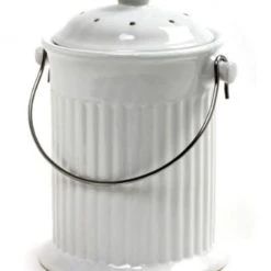 Norpro White Compost Keeper Crock, 1 Gallon