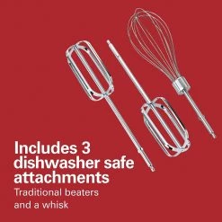 Hamilton Beach Power Deluxe 6-Speed Electric Hand Mixer with Snap-On Storage Case 13 Hamilton Beach Power Deluxe 6-Speed Electric Hand Mixer with Snap-On Storage Case -Home Food Life Store 5590984 2 1