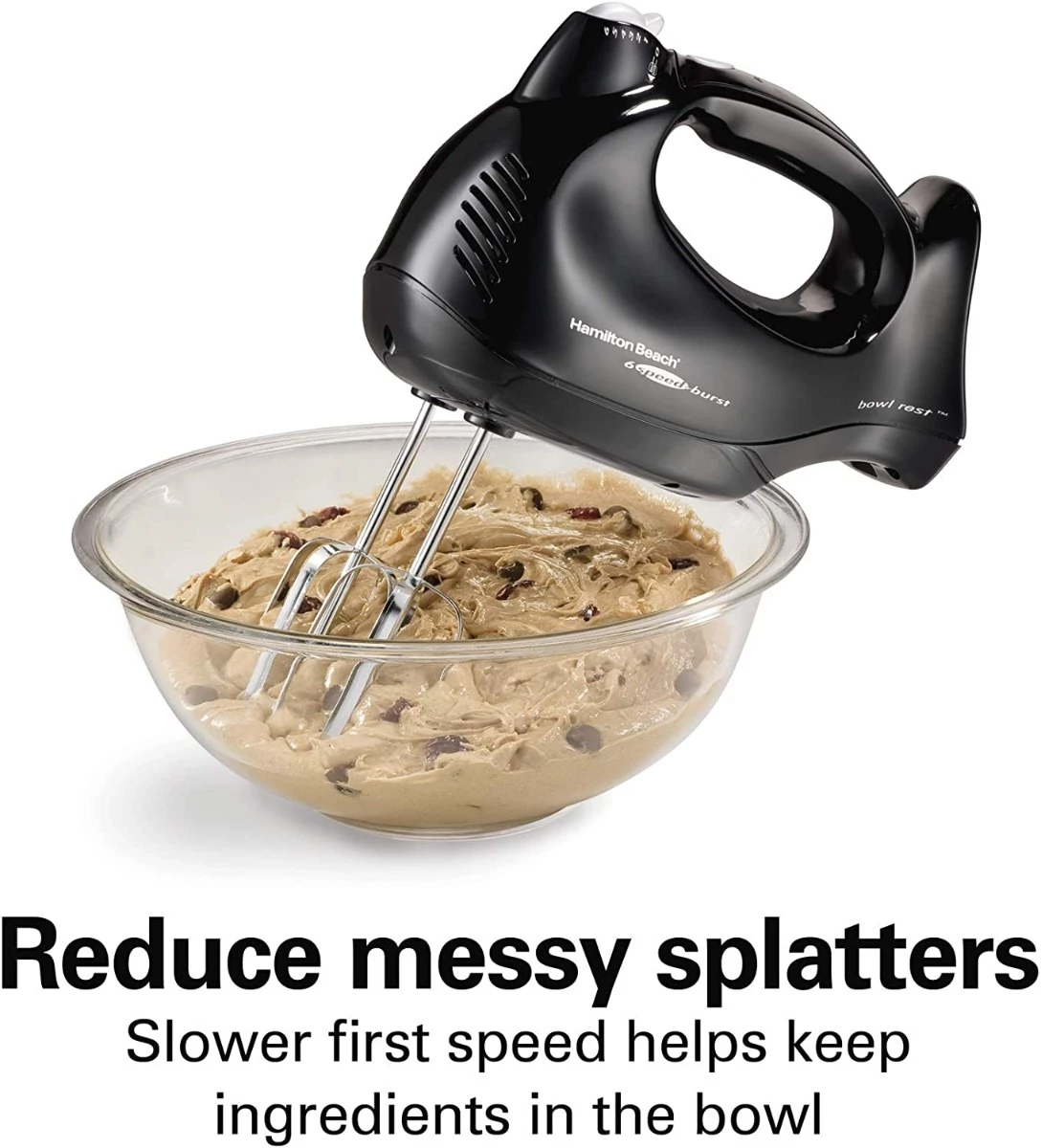 Hamilton Beach Hand Mixer with Snap-On Case - Black 6 Hamilton Beach Hand Mixer with Snap-On Case - Black - Image 4