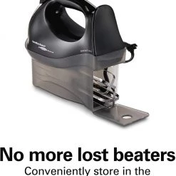 Hamilton Beach Hand Mixer with Snap-On Case - Black -Home Food Life Store 5591050 2