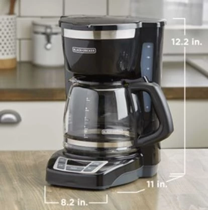 Black & Decker 12-Cup* Programmable Coffeemaker, Black 4 Black & Decker 12-Cup* Programmable Coffeemaker, Black - Image 2