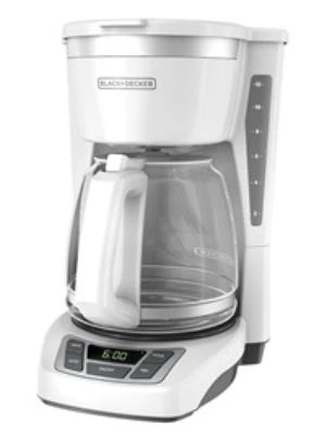 Black & Decker 12-Cup* Programmable Coffeemaker, White 3 Black & Decker 12-Cup* Programmable Coffeemaker, White