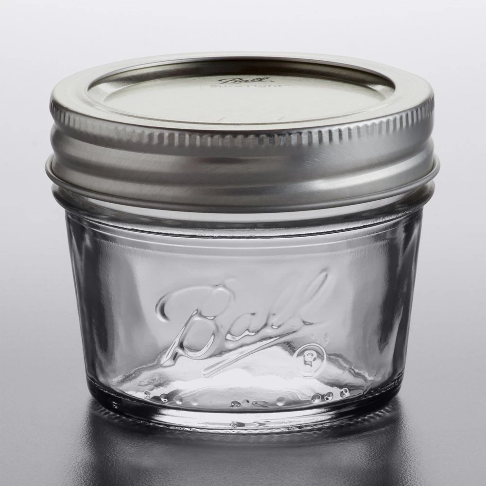 12 Pack Ball Smooth Sided Jars - 4oz 4 12 Pack Ball Smooth Sided Jars - 4oz - Image 2