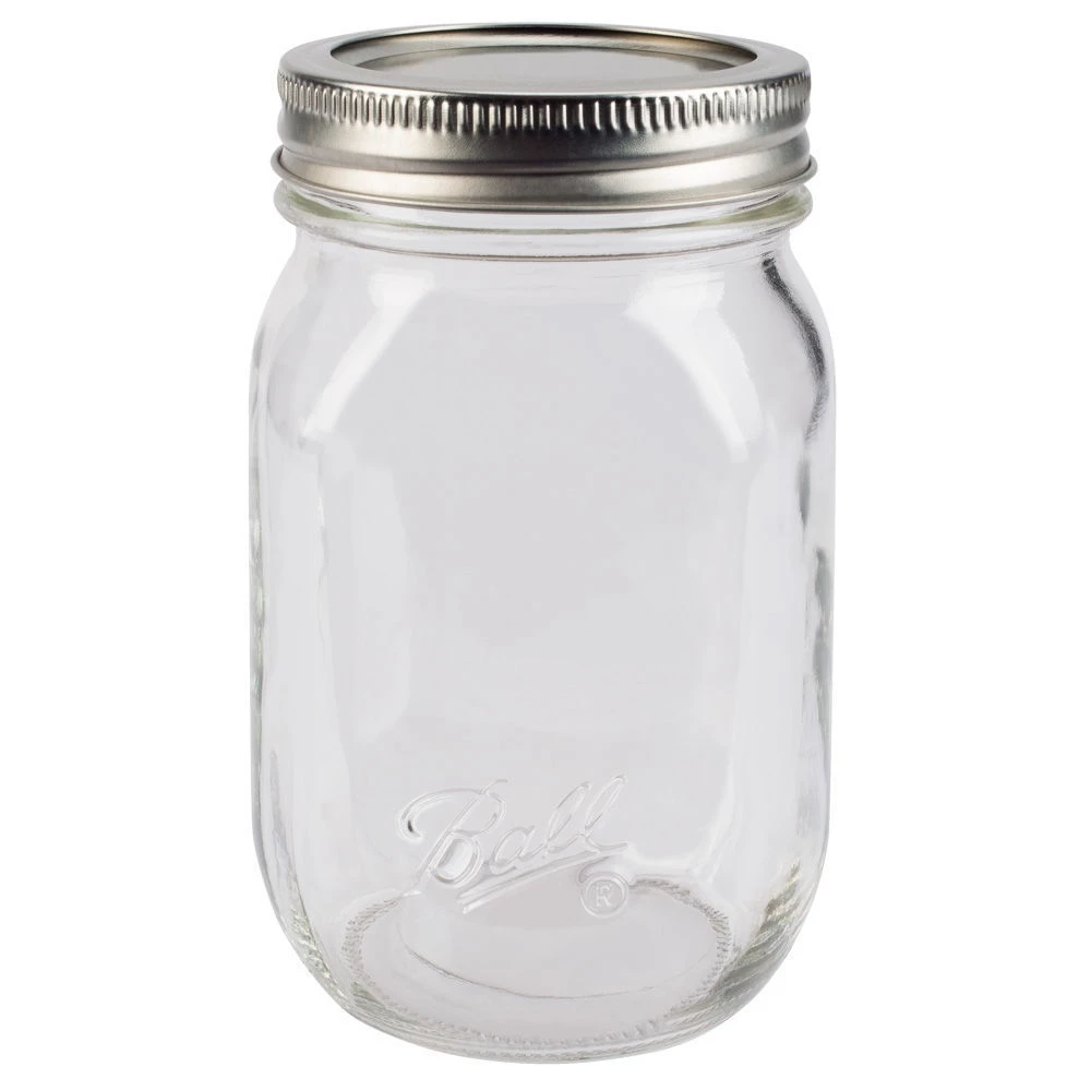 Ball Smooth-Sided Regular Mouth Pint Jars, 12 Ct. 3 Ball Smooth-Sided Regular Mouth Pint Jars, 12 Ct.