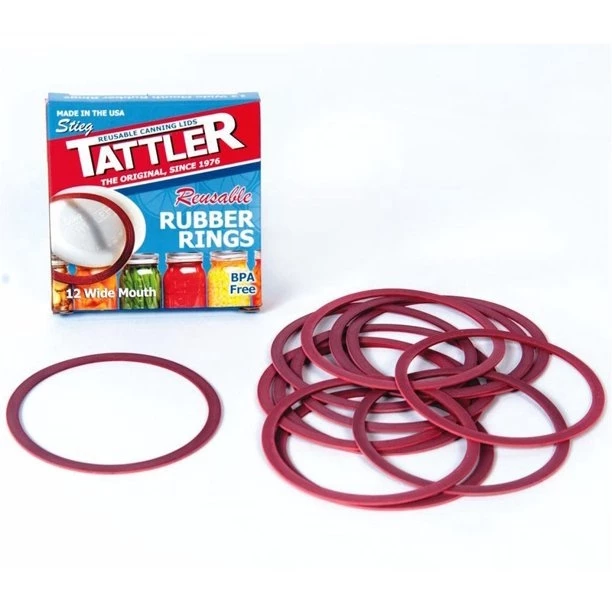 Tattler Reusable Rubber Rings, 12 Ct. Wide Mouth 4 Tattler Reusable Rubber Rings, 12 Ct. Wide Mouth - Image 2