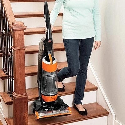 Bissell Cleanview Upright Vacuum, Orange, Bagless 4 Bissell Cleanview Upright Vacuum, Orange, Bagless - Image 2