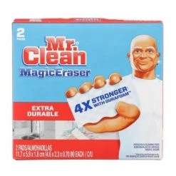 Mr. Clean Magic Eraser Scrubber, Extra Durable - 2 Pack