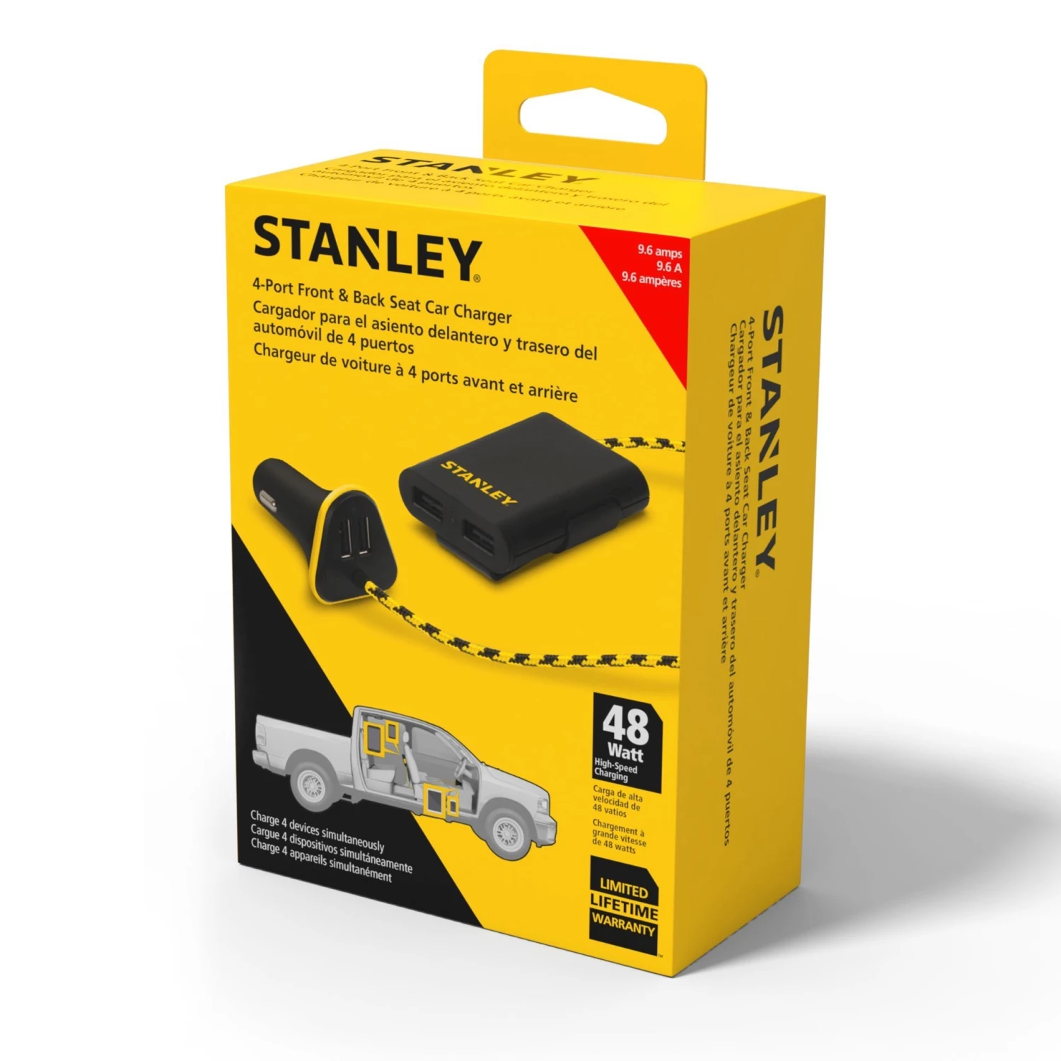 Stanley 2 Port Mobile Charger w/2 Port Extension 3 Stanley 2 Port Mobile Charger w/2 Port Extension