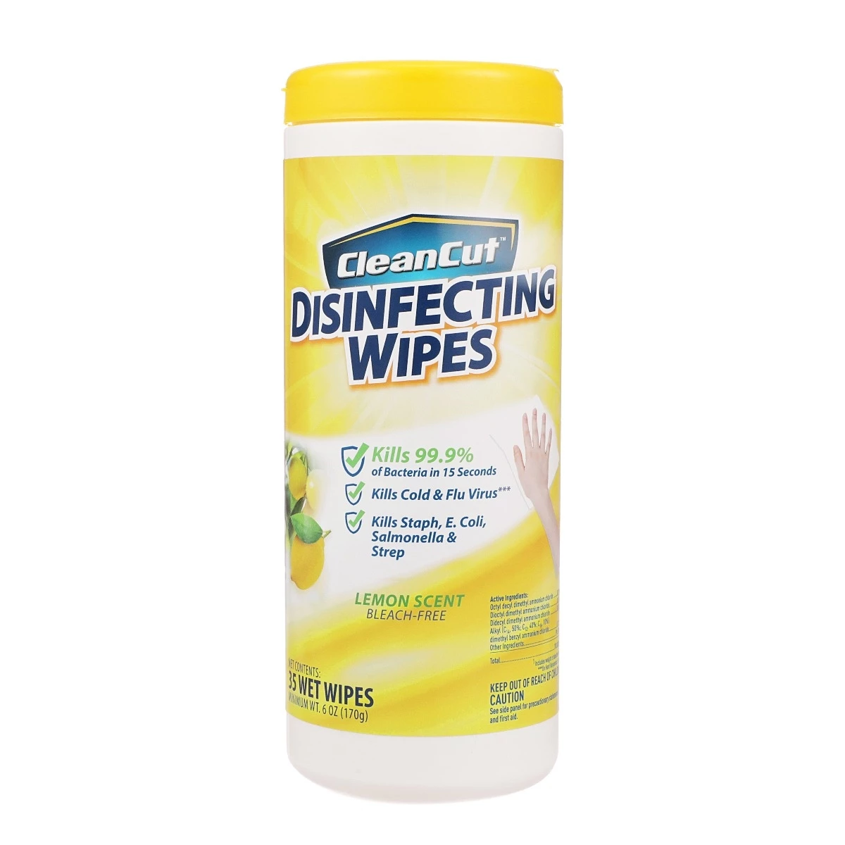 Clean Cut Lemon Scented Disinfecting Wipes – 35 Count 3 Clean Cut Lemon Scented Disinfecting Wipes – 35 Count