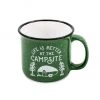 Camco Life is Better at the Campsite Speckled Mug, Green, RV Design -Home Food Life Store 75149001