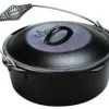 Lodge Dutch Oven w/Spiral Bail Handle & Iron Cover -Home Food Life Store 7590377 1