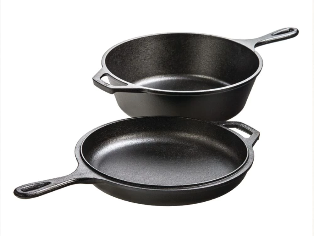 Lodge 3.2 Quart Cast Iron Combo Cooker 3 Lodge 3.2 Quart Cast Iron Combo Cooker
